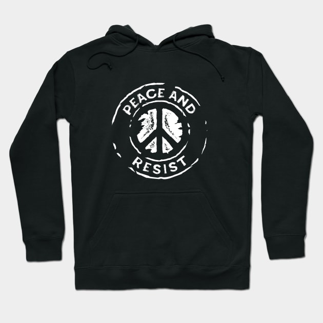 Peace and Resist - 2018 Midterm Elections Hoodie by directdesign